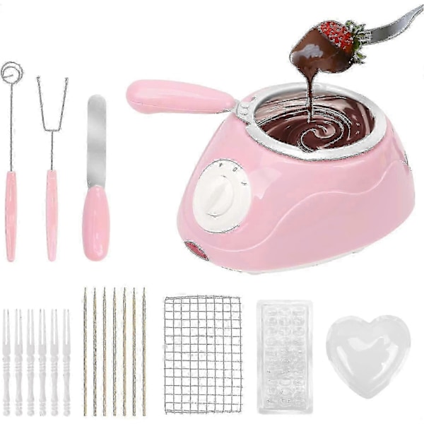 Smelte Fondue Sæt, mini Elektrisk Chokolade Smeltegryde, Chokolade Fontæne, Varmer Maskine Til Mælkechokolade, Ost, Smør, Slik_L28