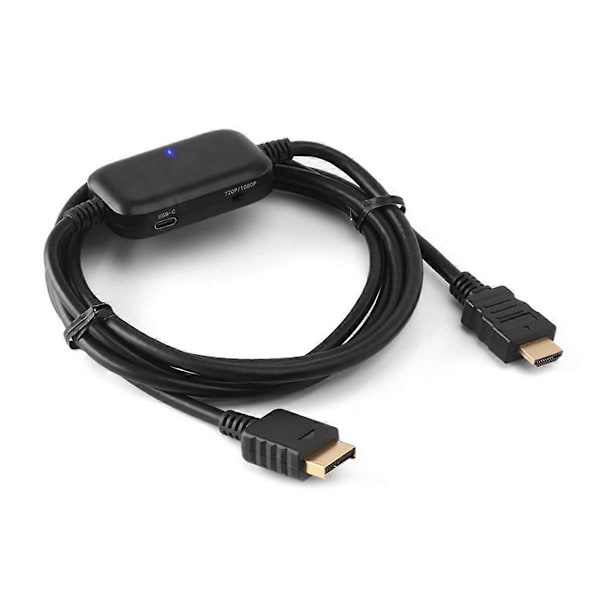 For PS2 til HDMI-kompatibel Adapter 1080P Bildekvalitet Oppskalerer - HDMI-kompatibel Konverterkabel for PS2 C