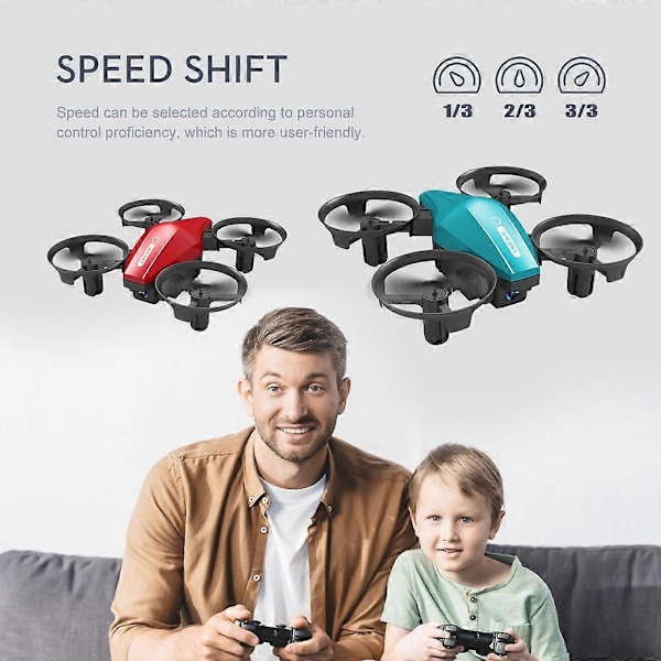 Mini Drooni Helppo Lentää Jopa Lapsille ja Aloittelijoille Headless-tila 2 Akkua