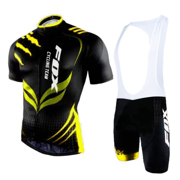 Bike Jersey Set 2023 Fox Cycling Team Herr Cykelunderdel Culottes Sommar Kortärmad MTB kostym Kläder Mayots Ciclismo Hombre 9 3XL