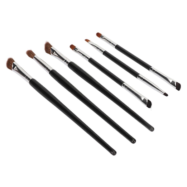 Makeup Børstesæt: 3 Dobbeltsidede Eyeliner Børster + 3 Næse Kontur Skygge Børster