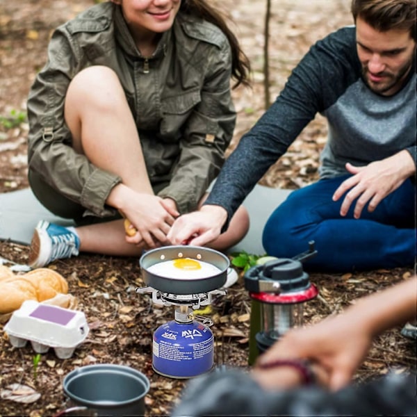 Bærbar Camping Gassbrenner 2800W Mini Monoblock Gassbrenner Lomme Ryggsekk Kokeapparat Sammenleggbar Komfyr Camping Kokekar for Piknik Camping Trekking F