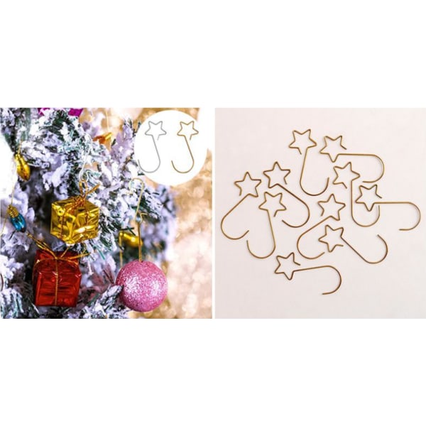Ny stil juleblomstkrok i metall med perler red