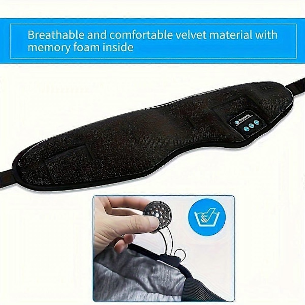 Uudet mallit Langaton unimaski, unikuulokkeet, säädettävä ja pestävä musiikki matkaunipanta sisäänrakennetuilla kaiuttimilla mikrofonilla handsfree A:lle