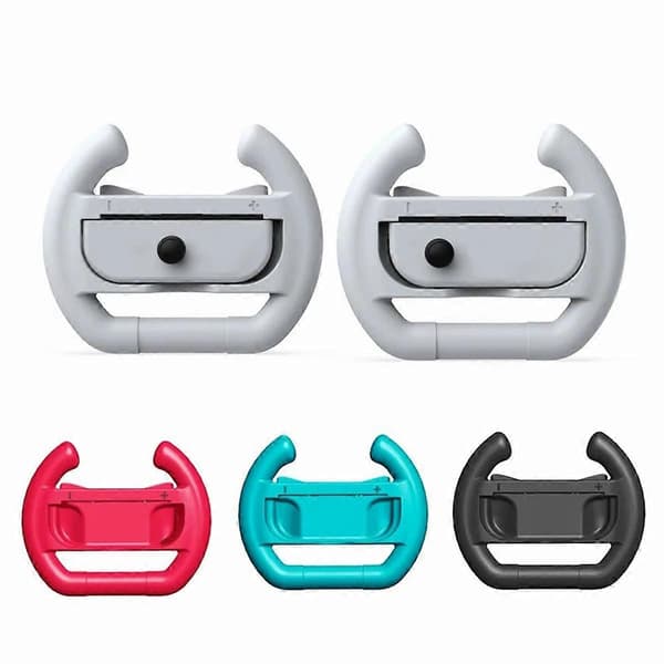 2 ST Spel Racing Rattgrepp för Switch Controller Grepp Racing Hjul Gamepad Tillbehör