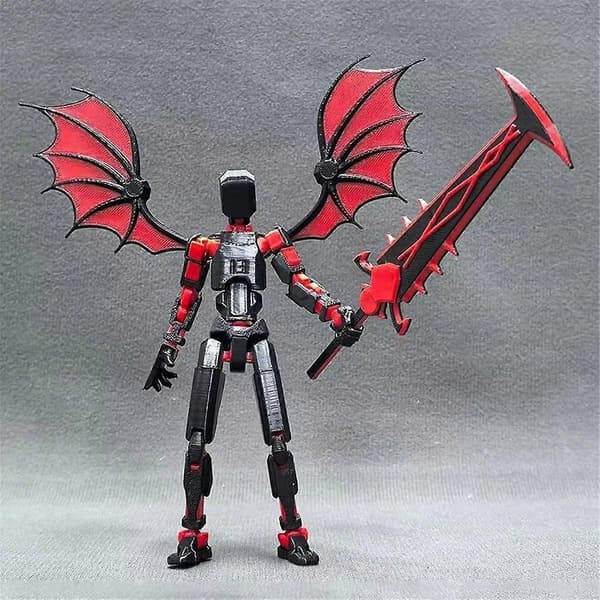 3D-printet robotfigur, bord-shapeshifter