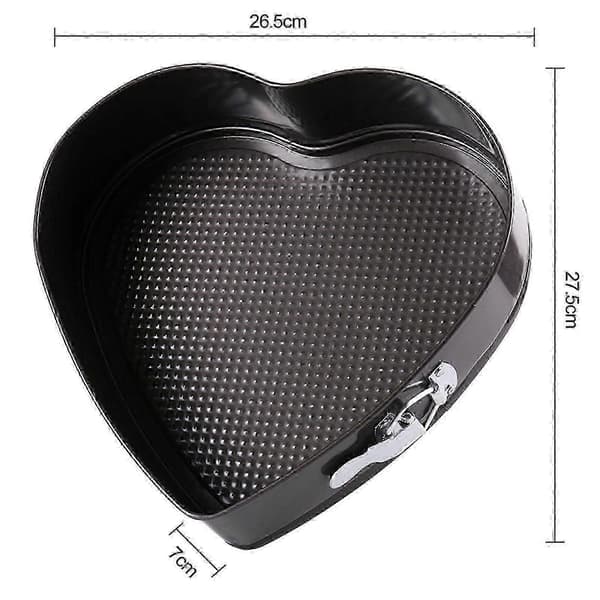 Hjerteformet springform, BPA-fri, mikrobølgesikker 20cm