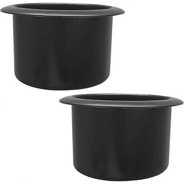 2 stk. forsænket kopholder i plastik, bilflaskeholderindsats, udskiftningskopholder til bil, skridsikre bilkopholder-tilbehør (90x102 mm)