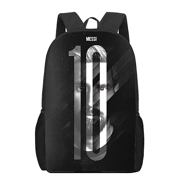 Football-star-messi Skolväskor För Pojkar Flickor 3d Print Skolryggsäckar Barnväska Dagis Ryggsäck Herr Barn Mochila