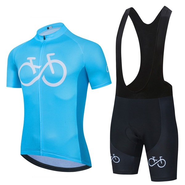 2022 Nytt Cykelset Set Sommar Cykeltröja Set Landvägscykeltröjor MTB Cykelkläder Andningsbara cykelkläder Gold Asian Size -M