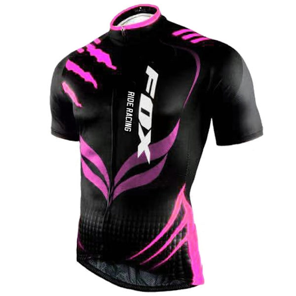 Maillot Cyclisme 2023 Oranssi Pyöräilypaita Set Miesten FOX RIDE RACING Polkupyöräily Lyhythihaiset Vaatteet Mtb Pyöräilyasut Vaatteet 21 XS