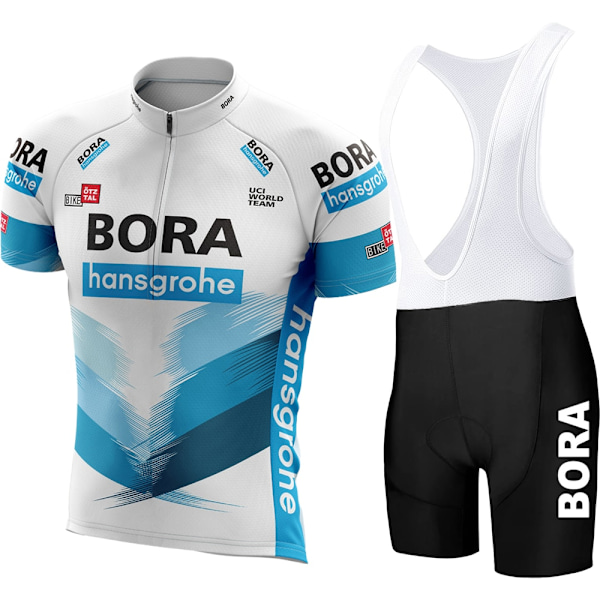 UCI BORA Pyöräilyjersey Set Miesten Bib Shortsit Polkupyörän Lyhythihaiset Pyöräilyvaatteet Pyöräilyvaatteet Pyöräily Maillot Ciclismo Hombre Mustat Setit MTB:lle Khaki Asian size - M