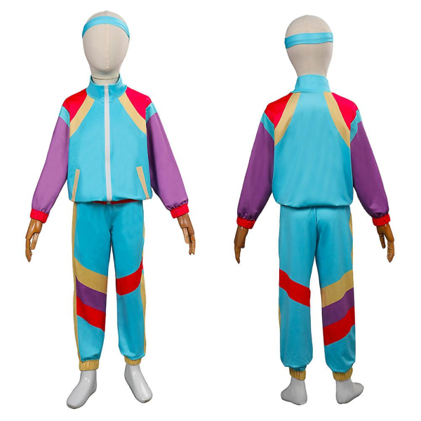 Børn Retro 90'er Hip-hop Disco Cosplay Dance Jakke Frakke Bukser Pandebånd Sportstøj Sæt Børn Dreng Vintage Halloween kostume A 100 b576 | | 100 | Fyndiq