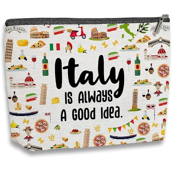 Italia Matkailu Lahja Italian Ystävän Lahjat Meikkipussi Italia-aiheiset Lahjat Italiaan Matkustaville Naisille Ystäville Sisarille Syntymäpäivä Joulu Italialainen Polttariporukka