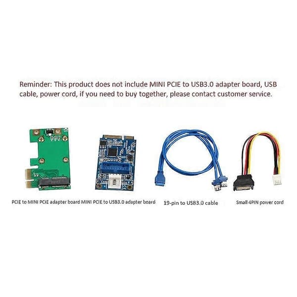 PCIE til Mini PCIE Adapterkort, Effektivt, Lett og Bærbart Mini PCIE til USB3.0 Adapterkort