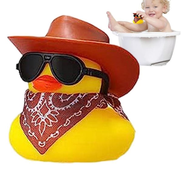 Cowboy Gummi And Badelegetøj Floater And Solbrille Bil And Til Dashboard Badelegetøj Floater Duck Duck Biltilbehør Goody Bag style 3