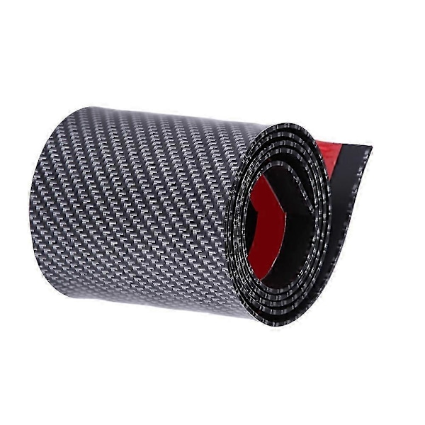 Bilstickers Kolfiber Gummi Styling Dörrtröskelskydd Universal (5 * 250cm)
