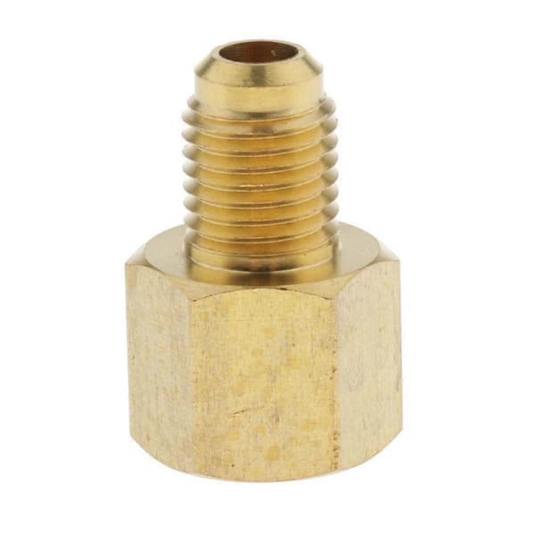 Mässing 1/4 SAE till 1/2 Luftkonditionering Kyltank Adapter Anslutning