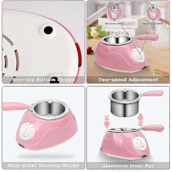 Smelte Fondue Sæt, mini Elektrisk Chokolade Smeltegryde, Chokolade Fontæne, Varmer Maskine Til Mælkechokolade, Ost, Smør, Slik_L28