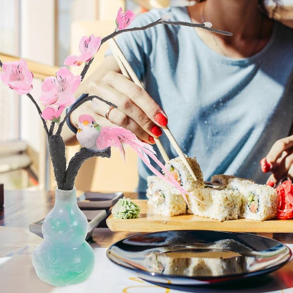 Kunstig plantedekoration til sushidekoration med assorterede farver