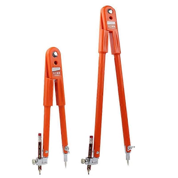 2 Passere/Sæt Præcisionsblyantpassere, Stor Diameter - Orange L+S