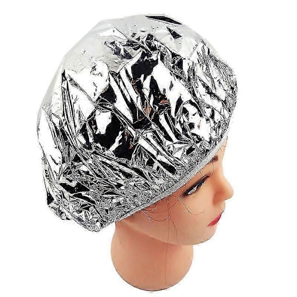 Brusehætte Varmeisolering Aluminiumfolie Hat Elastisk Badehat til Kvinder Frisørsalon Badeværelse -