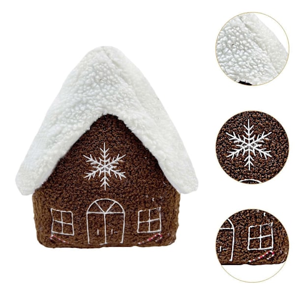 Peberkagehus Pynt Dejlig Plys Julepynt Jule Peberkagehus Ornament til Julefest Café