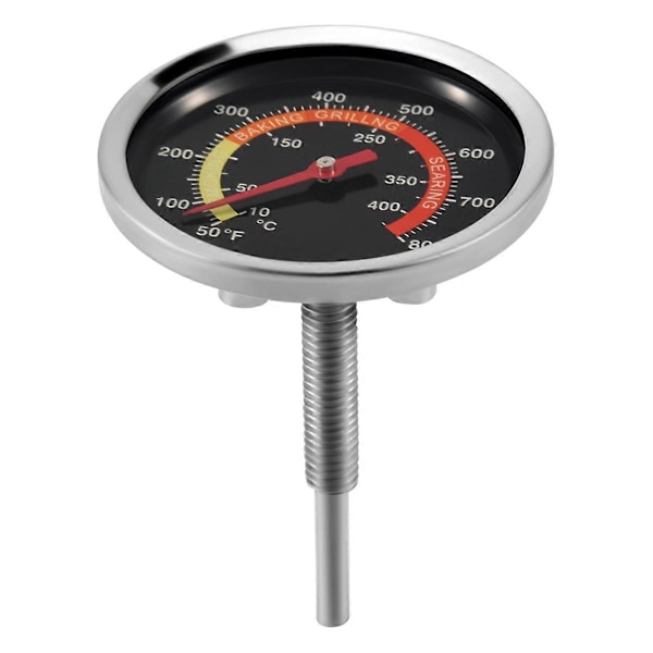 Grilltermometer Røyk Temperaturmåler Kullgrill Pit Røyk Termometer Varmeindikator for