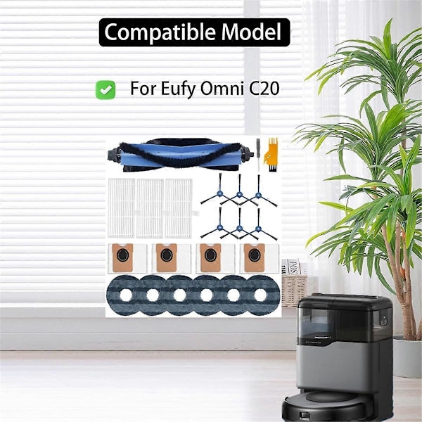 Tilbehørssæt til Eufy Omni C20 robotstøvsuger reservedele