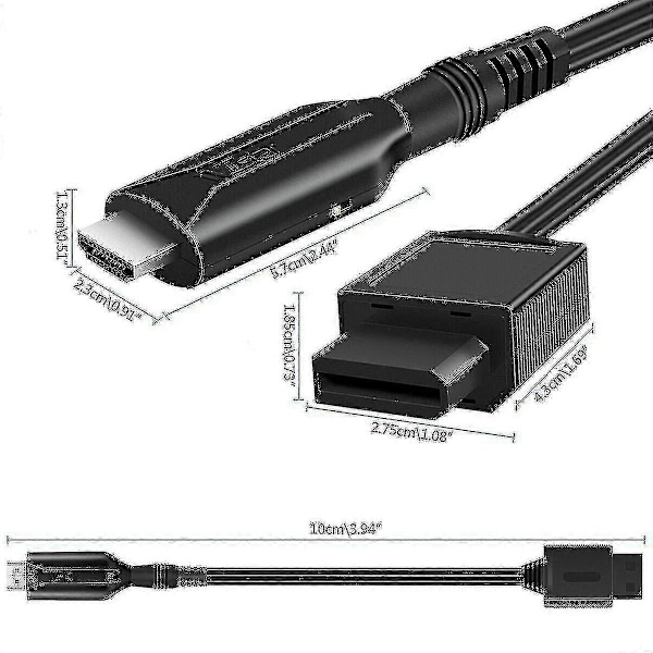Hd Wii - HDMI-sovitinmuunnin USB-kaapelilla, nopea pelimuunnosjohto TAO