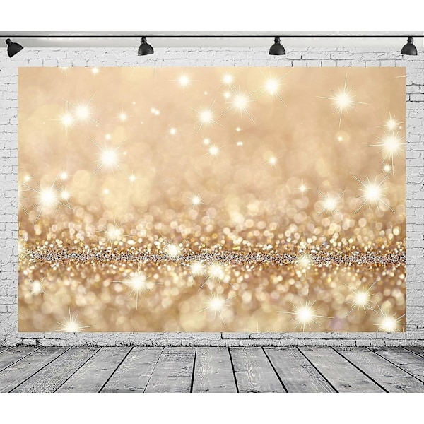 BELECO 1,5x0,9m Tyg Bokeh Bakgrund Gyllene Glitter Bakgrund Högtidliga Blinkande Ljus Glitter Bakgrund Abstrakt Guld Paljett Spot Fotobakgrund Bi
