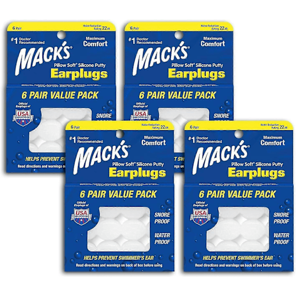 Mjuka silikonöronproppar (4-pack)