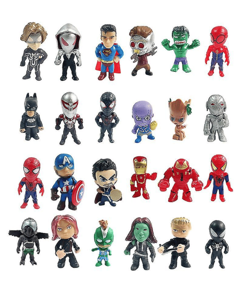 24 Dagers Helte Minifigurer Julekalender Nedtelling Leke Blindboks Barnegave