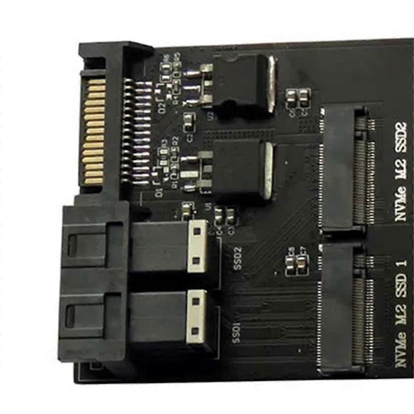 2 Porttia SFF-8643 U.2 - NVMe M.2 NGFF SSD Muunninkortti Adapteri SFF-8643 U.2 - Kaksois-M-Key NVME M2 NG