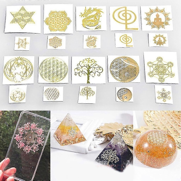 Kupari Orgonite -tarra Tarvikepaketti Pyramidi Epoksihartsi Askartelutarvikkeet Koristetyökalu