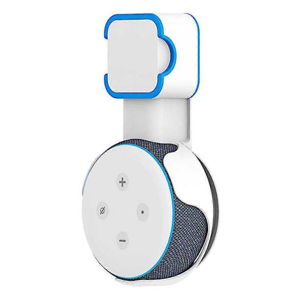 Veggfesteholder for Amazon Dot 3. generasjon innendørs høyttaler lydboks etui hvit