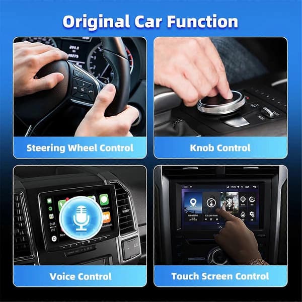 2-in-1 langaton CarPlay- ja Android Auto -sovitin ParttNumber-ajoneuvoille