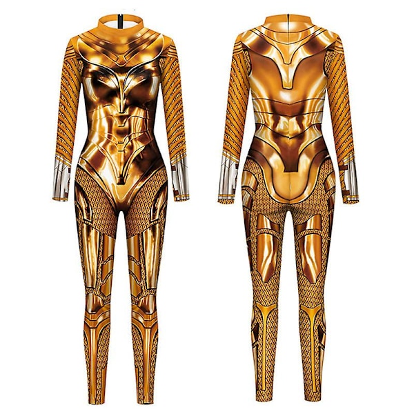 Naisten Halloween-asu 3D mekaaninen print Cosplay-haalari Romper Catsuit COLOR 1 S