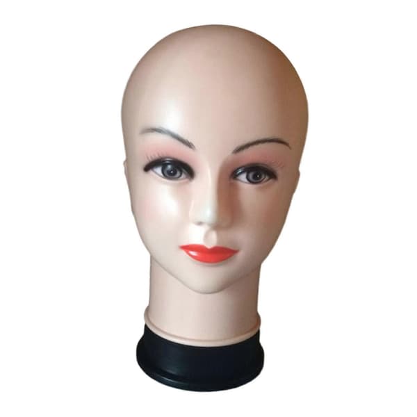 Kvinne Skallet Mannekeng Hode Parykker Display Hode for Hårstyling Headset Display