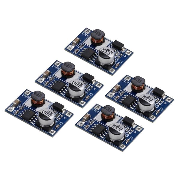5-pak 8W USB-indgang DC-DC-konverter 3V-6V til 12V 3A Step Up strømforsyningsmodul til 3,7V lithiumbatteri Blue