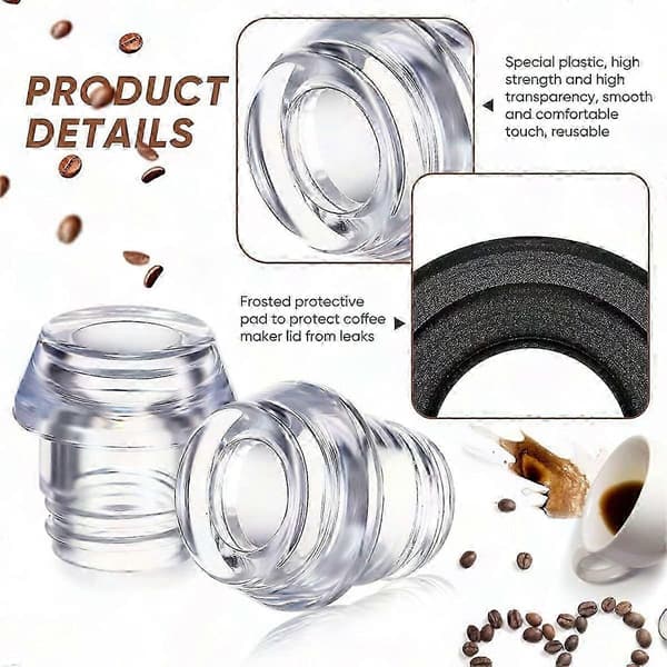 Farberware Yosemite Kaffeperkolator Reservedele - 2 Sæt Top & Skivering Transparent