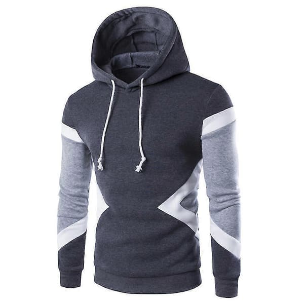 Guoguo Herre Snøre Casual Hætte Hættetrøje Langærmet Sweatshirt Pullover Toppe