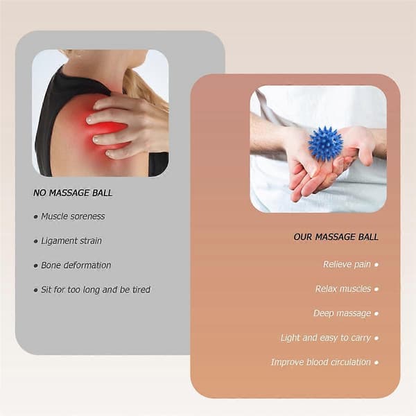 6cm / 10cm Massagebolde Pindsvinebold Boblebold Massagebolde Terapibold Massagebold