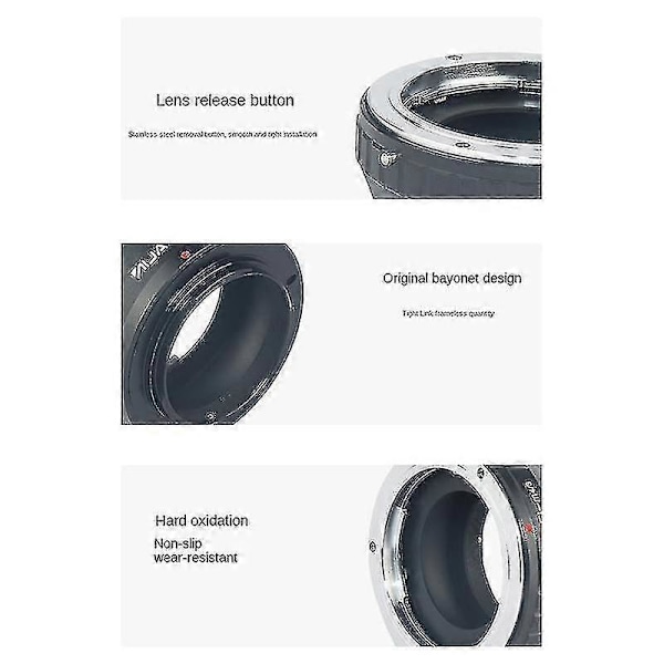 Objektivadapterring til Rollei Qbm-objektiv til Olympus Panasonic M4/3