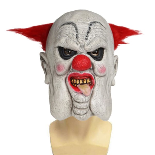 Halloween festrekvisitter Stor rød rund nese Skummel Clown Latex Hodeplagg Mask