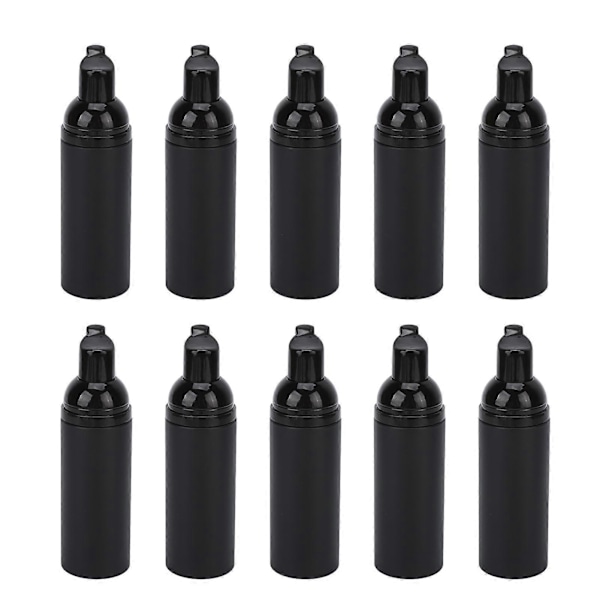 10 stk. 50 ml Bærbar Skumflaske med Stor Kaliber og Trykknap - Genanvendelig Rejsedispenser