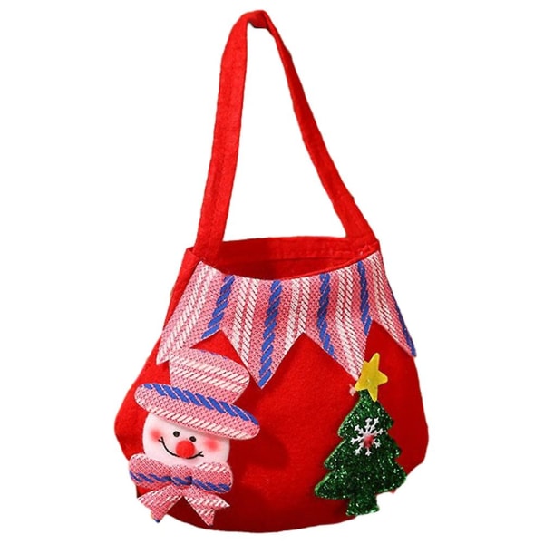 Christmas Cartoon Candys Apples Gift Bag Xmas Holiday Party suosii laukkuja festivaalilahjapusseihin SNOWMAN