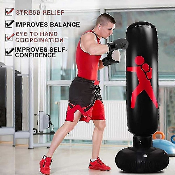 160 cm oppustelig bokse-punchingbag -ykc-