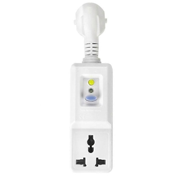 EU 16A Hjem Sikkerhetsplugg Jordfeilbryter RCD Adapter Hage Strømavbruddsbryter