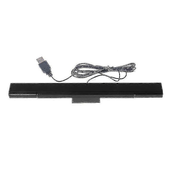 Sensor Bar Kablet Mottaker Ir Signal Ray Usb Plugg Erstatning For Wii Remote-svart